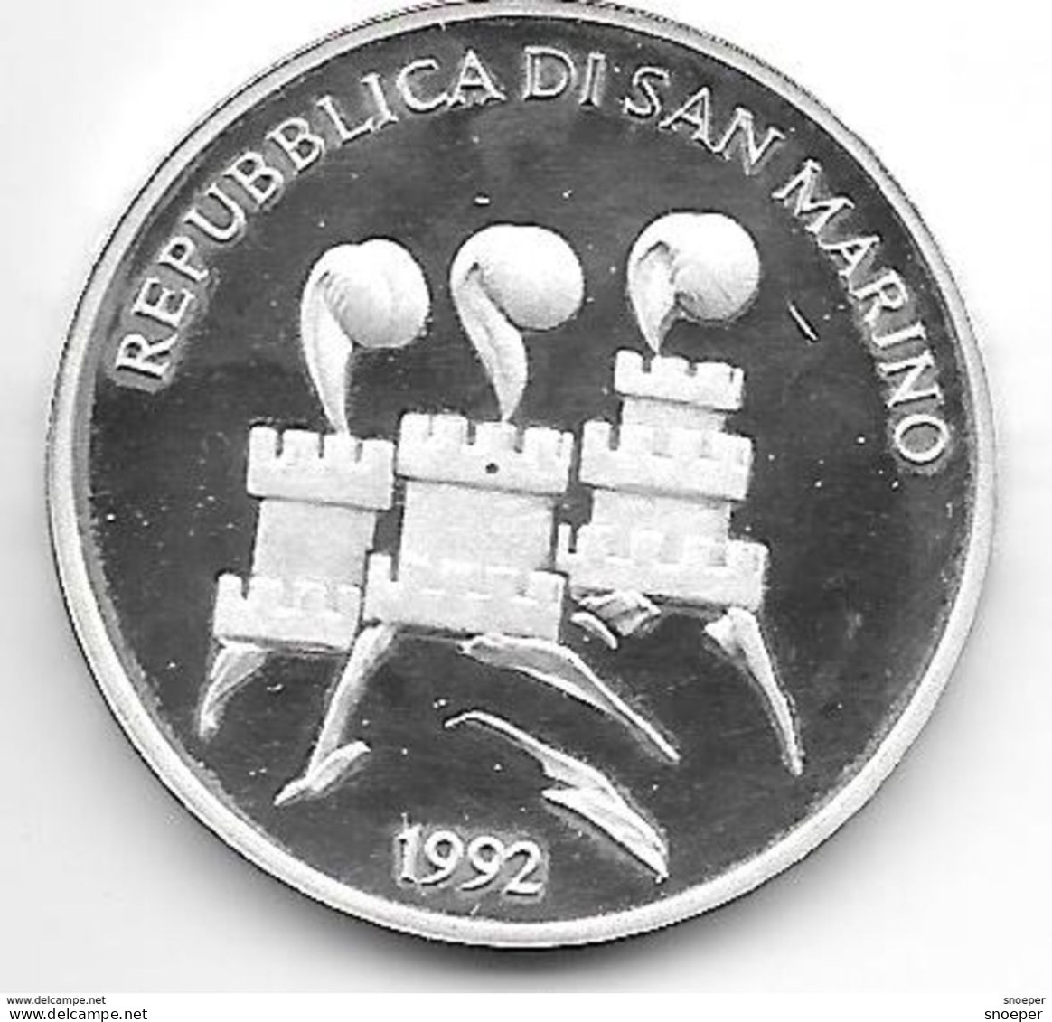 *san Marino 1000 Lire 1992  Km277     Proof - Saint-Marin