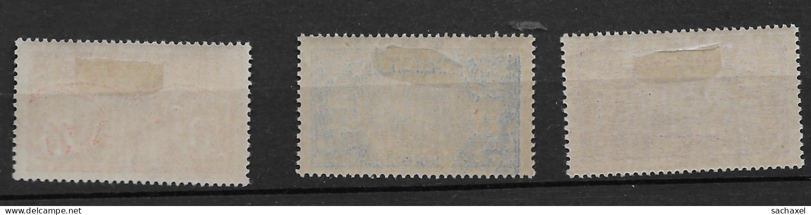 1930 Saint Pierre Et Miquelon N° 129 à 131 Nf* MLH. Goëland, Bateau De Pêche - Nuevos