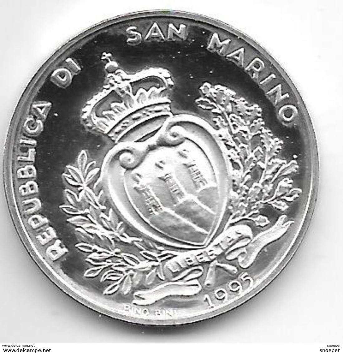 *san Marino 1000 Lire 1995  Km 332     Proof - Saint-Marin