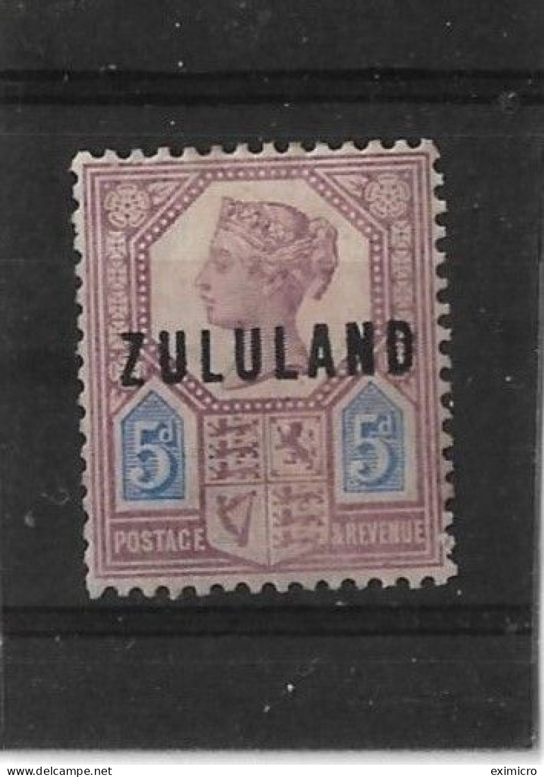 ZULULAND 1893 5d SG 7 MOUNTED MINT Cat £110 - Zoulouland (1888-1902)