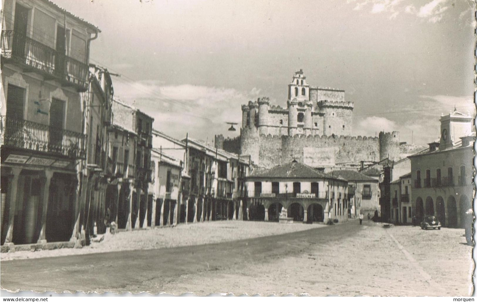 54227. Postal TUREGANO (Segovia)  1958 Vista De Plaza De España, Animada - Segovia