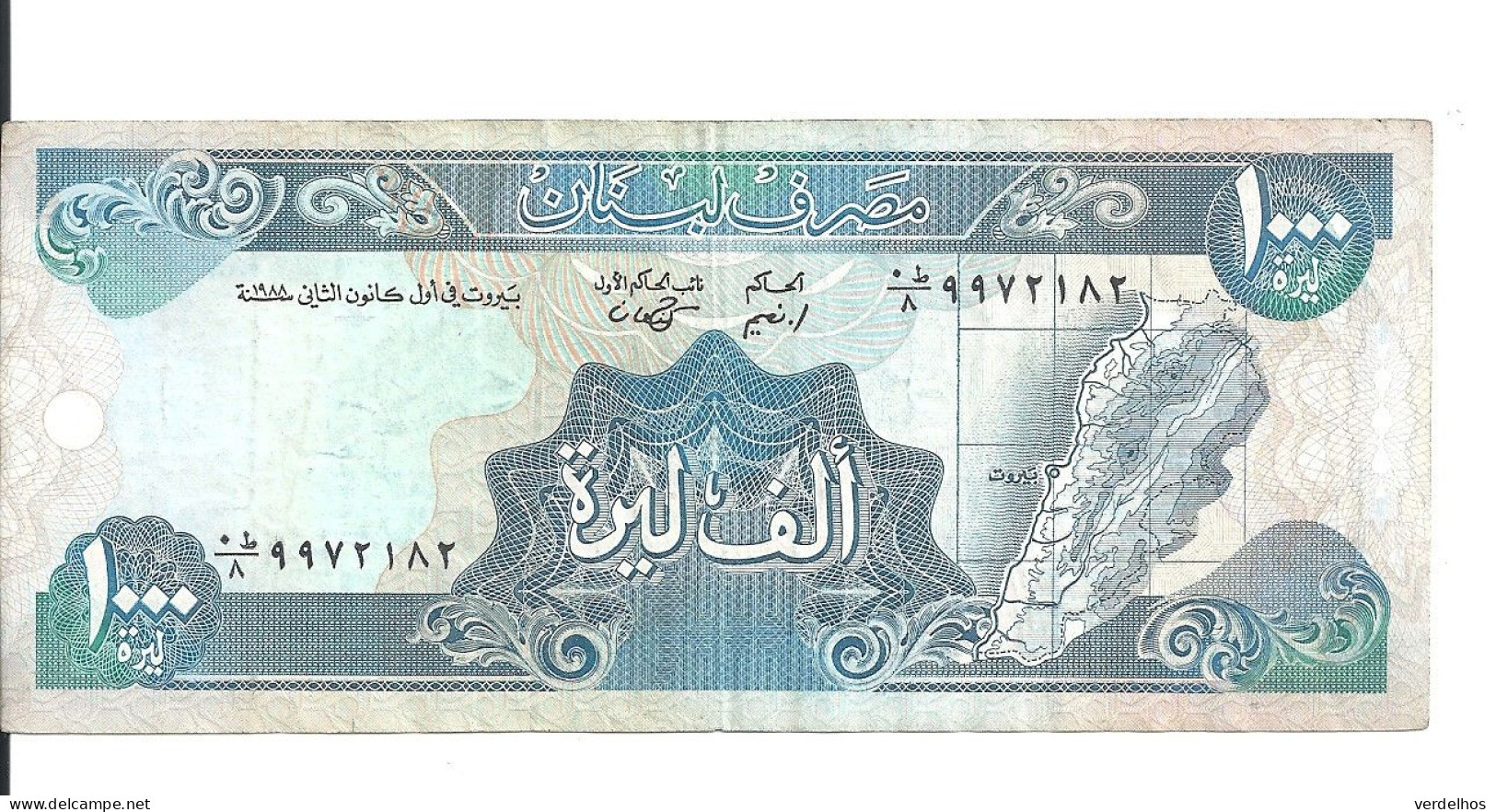 LIBAN 1000 LIVRES 1988 VF P 69 A - Liban