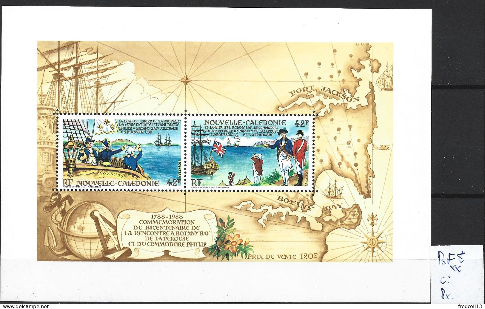 NOUVELLE-CALEDONIE BF 8 ** Côte 5.50 € - Blocks & Sheetlets