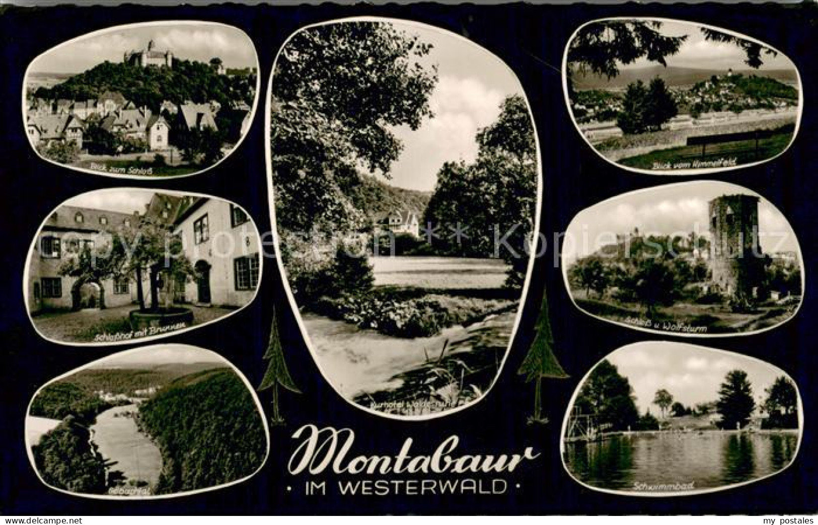 73696129 Montabaur Westerwald Schloss Brunnen Im Schlosshof Gelbach Kurhotel Wal - Montabaur