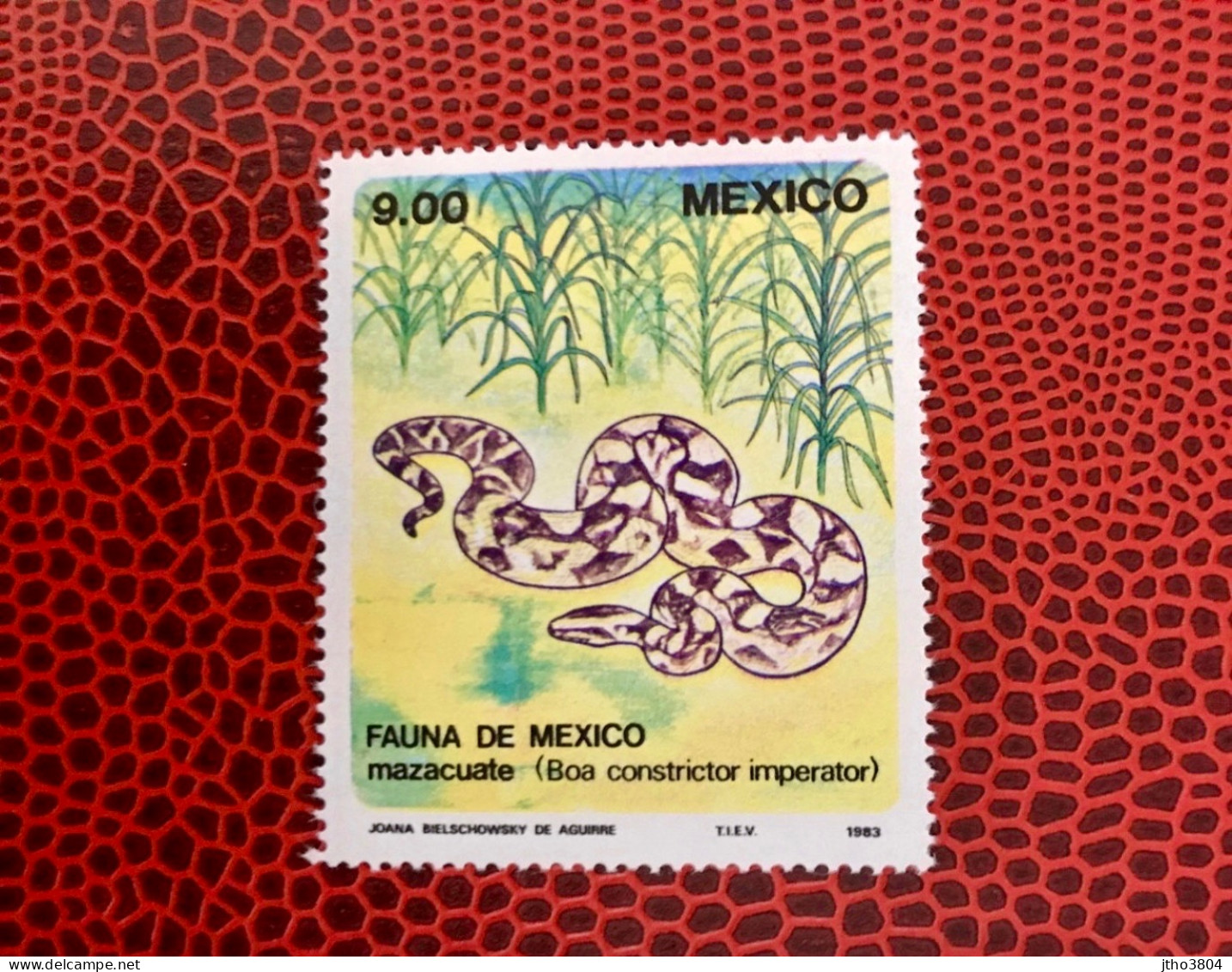 MEXICO 1983 1v Neuf MNH ** Mi 1874 Reptil Reptile Rettile Schlange - Serpents