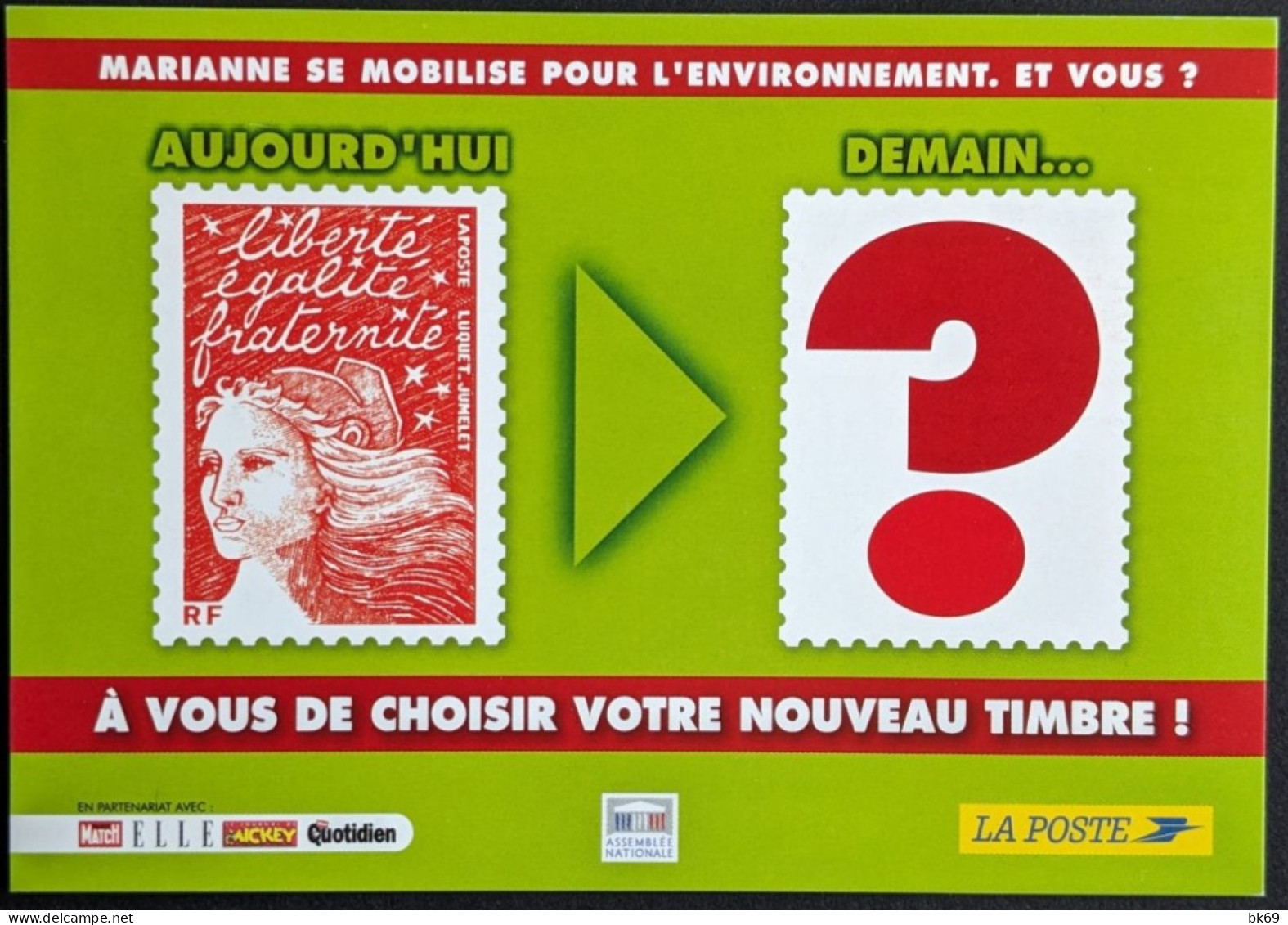 Choisir La Marianne Des Français, Coupon Réponse Pour La Poste - Prêts-à-poster:Answer/Luquet