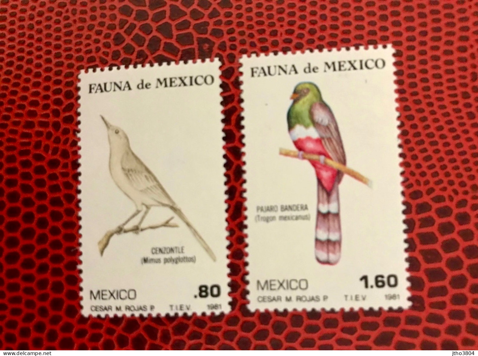 MEXICO 1981 2v Neuf MNH ** Mi 1748 1750 Pájaro Bird Pássaro Vogel Ucello Oiseau - Parrots