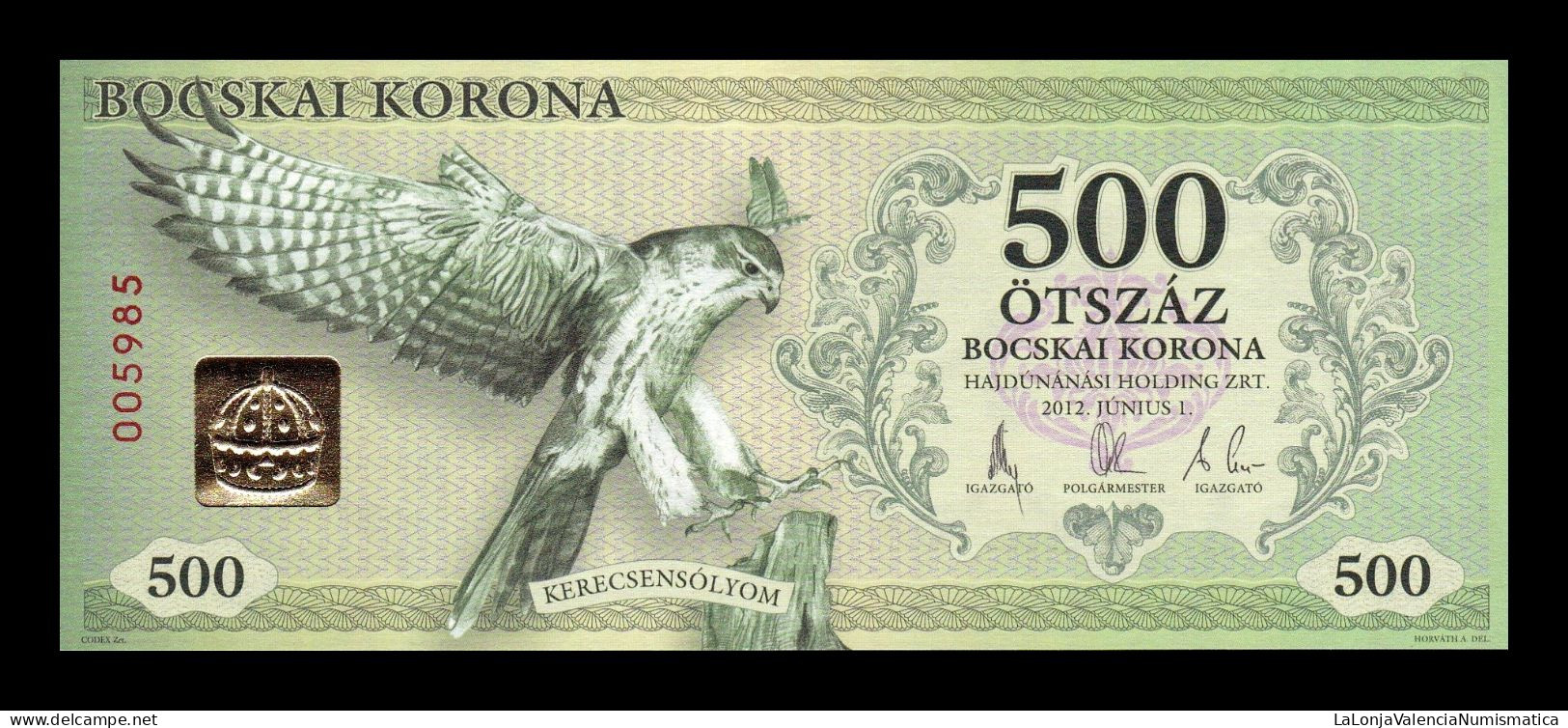 Hungría Hungary Set 6 Banknotes 500 1000 2000 5000 10000 20000 Korona Hajdúnánás 2012 Sc Unc - Hungary