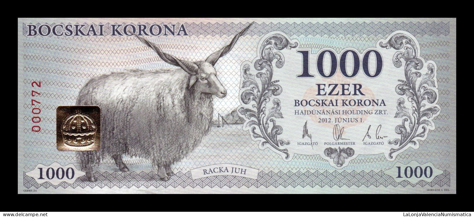 Hungría Hungary Set 6 Banknotes 500 1000 2000 5000 10000 20000 Korona Hajdúnánás 2012 Sc Unc - Hongrie