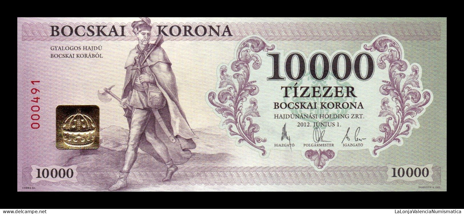 Hungría Hungary Set 6 banknotes 500 1000 2000 5000 10000 20000 Korona Hajdúnánás 2012 Sc Unc