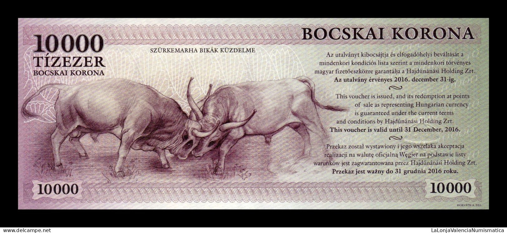 Hungría Hungary Set 6 banknotes 500 1000 2000 5000 10000 20000 Korona Hajdúnánás 2012 Sc Unc