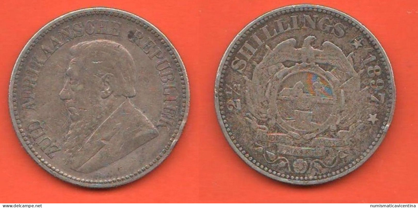 South Afrika 2,5 Shillings 1897 Sud Africa British Zuid Afrika Afrique Du Sud Silver Coin - Südafrika