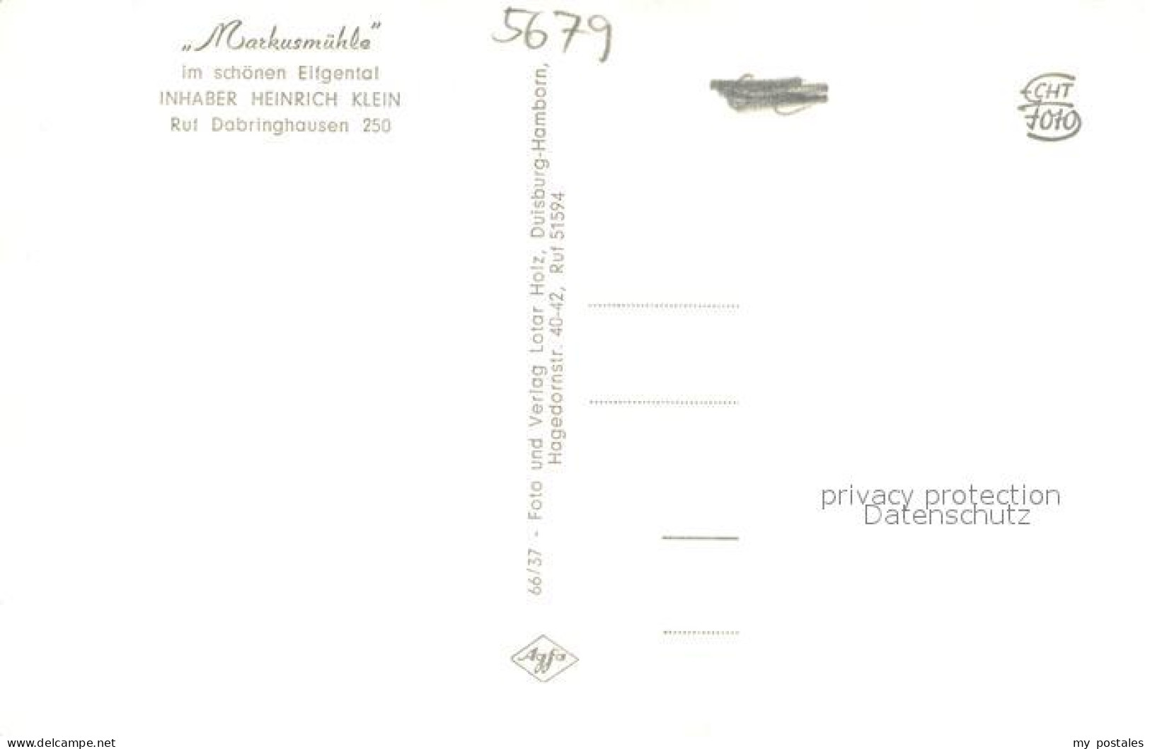 73695703 Eifgental Markusmuehle  Eifgental - Wermelskirchen