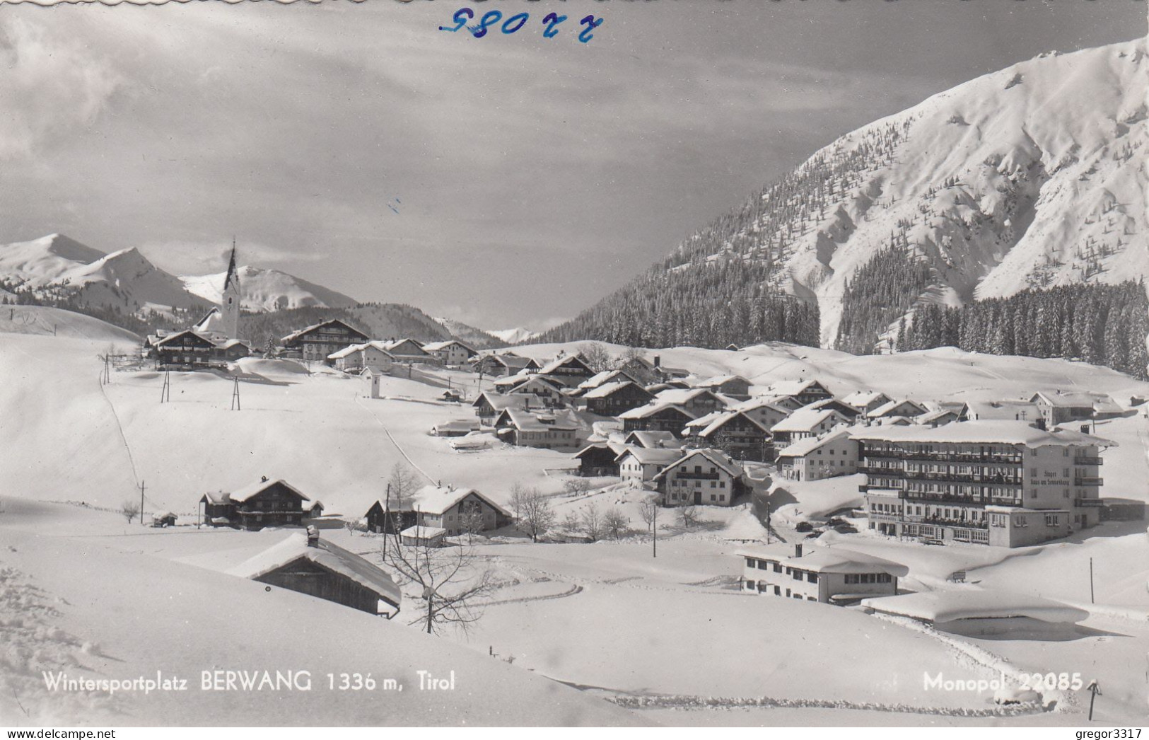 E5044) BERWANG - Verschneite Häuser ALT !!  Tirol - Berwang