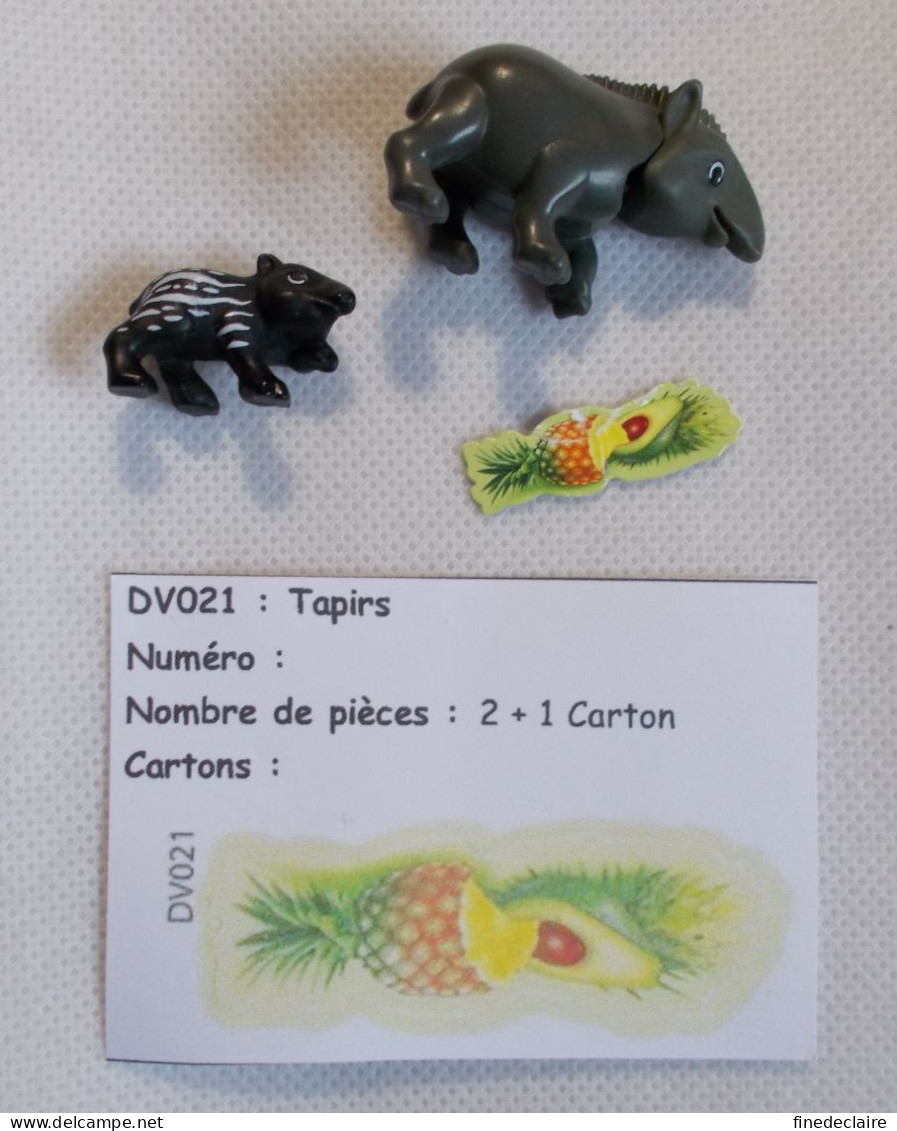 Kinder - Tapir Et Son Petit - DV021 - Sans BPZ - Montables