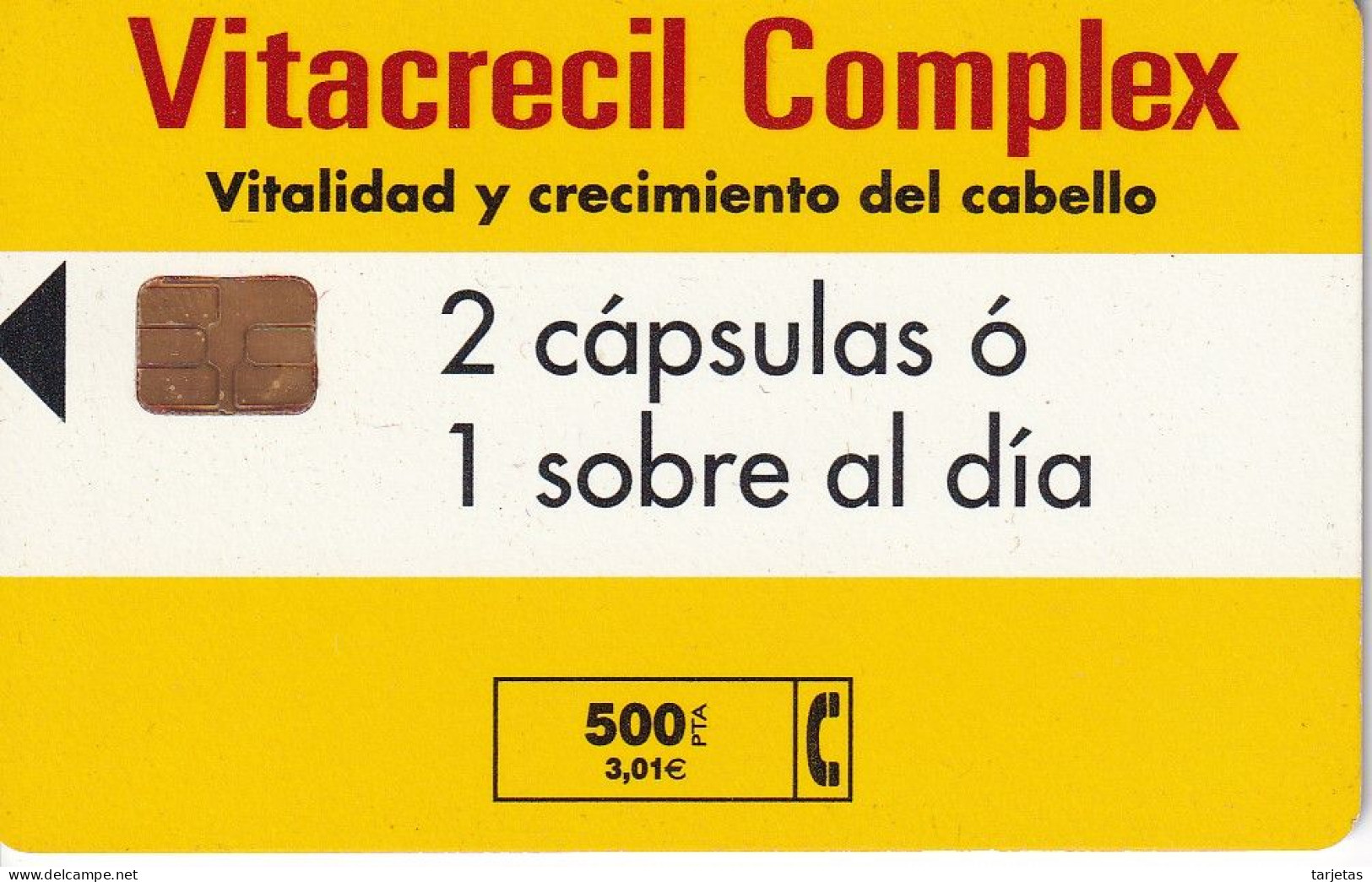 P-464 TARJETA VITACRECIL COMPLEX DE TIRADA 13800 - Privé-uitgaven