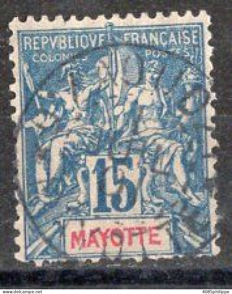 MAYOTTE Timbre-poste N°6 Oblitéré Des Dents Courtes En Bas Cote :  15€50 - Oblitérés