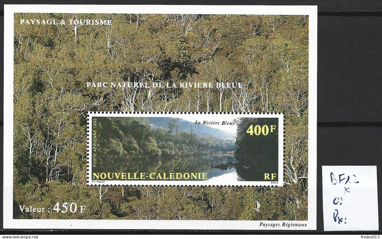 NOUVELLE-CALEDONIE BF 12 * Côte 12 € - Blokken & Velletjes