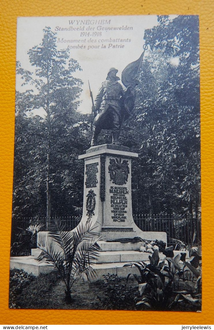 WIJNEGEM  -  WYNEGHEM  -   Standbeeld  Der Gesneuvelden  1914-1918 - Wijnegem