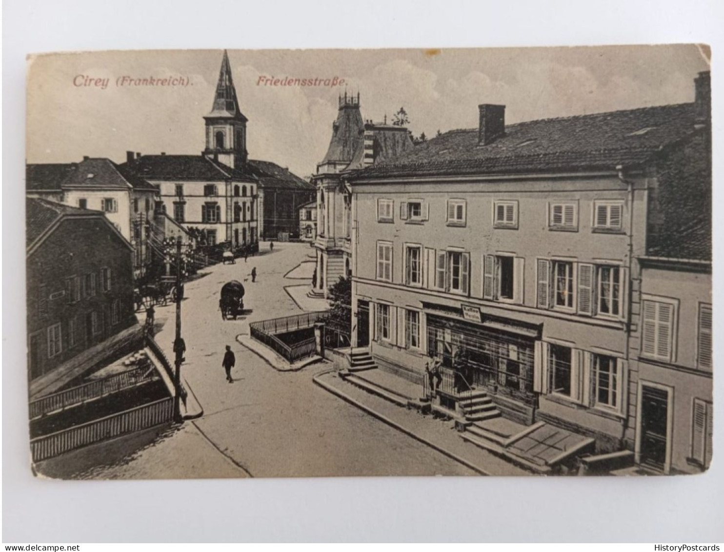 Cirey ( Frankreich), Friedensstraße, Kaffee Wettin, Deutsche Feldpost, 1917 - Cirey Sur Vezouze