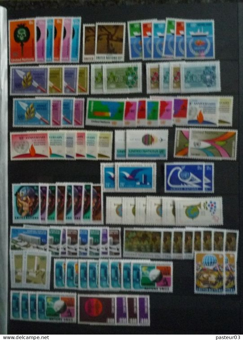 Nations Unies Collection Nombre Important De Timbres Et Blocs Et  Plus 32 Feuillets Drapeaux N° 2 - Nuovi