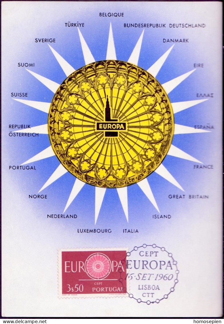 Europa CEPT 1960 Portugal CM Y&T N°880 - Michel N°MK899 - 3e EUROPA - 1960