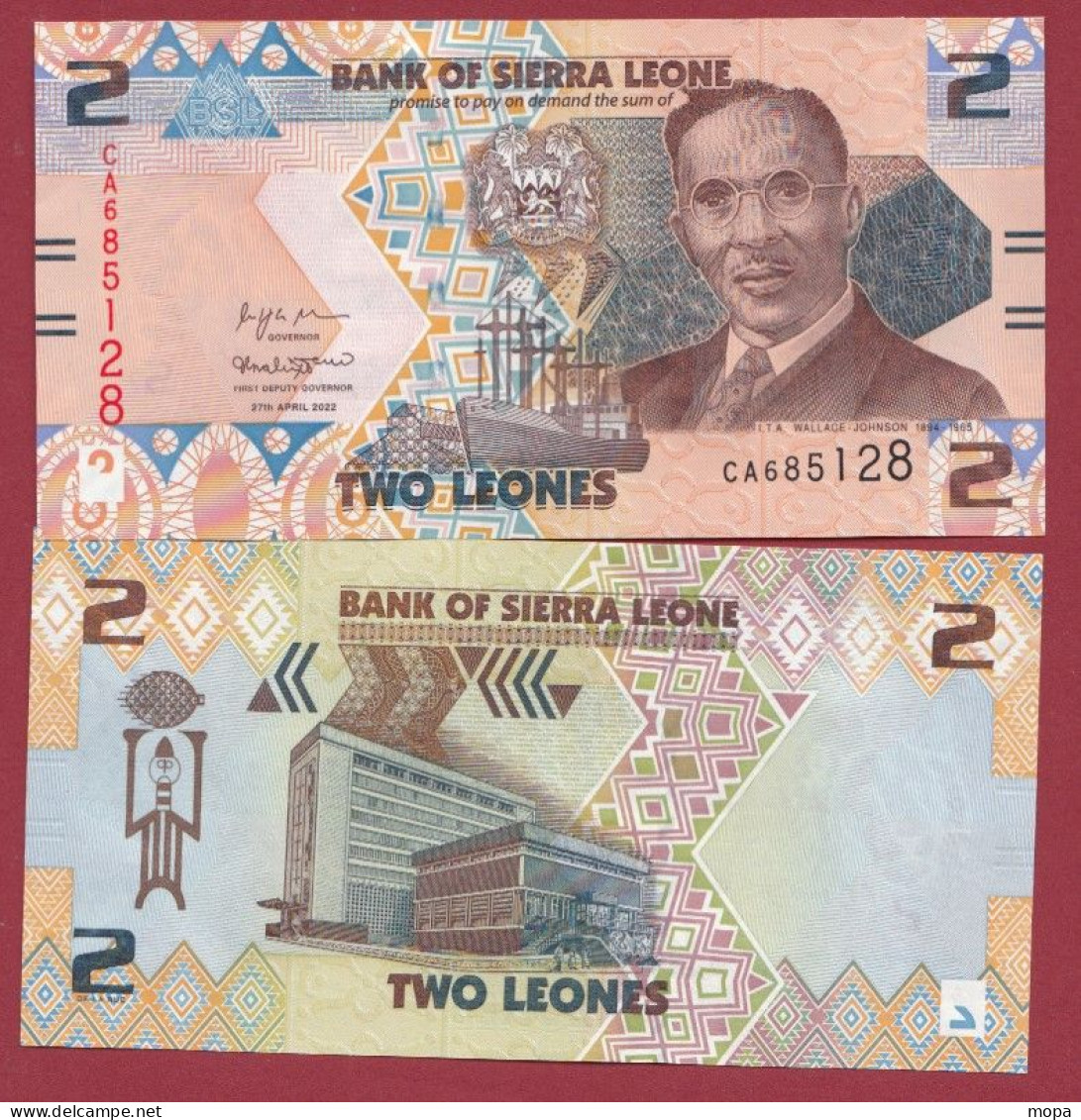 Sierra Leone --2 Leones 2022---NEUF/UNC-- (102) - Sierra Leona