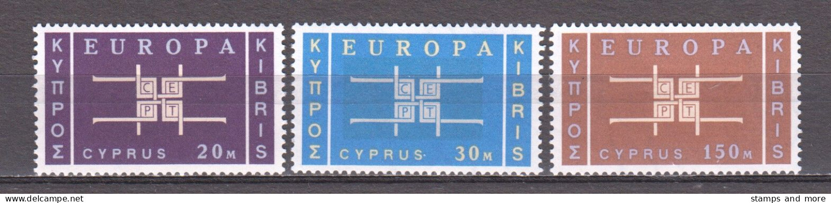 Cyprus 1963 Mi 225-227 MNH EUROPA CEPT - 1963