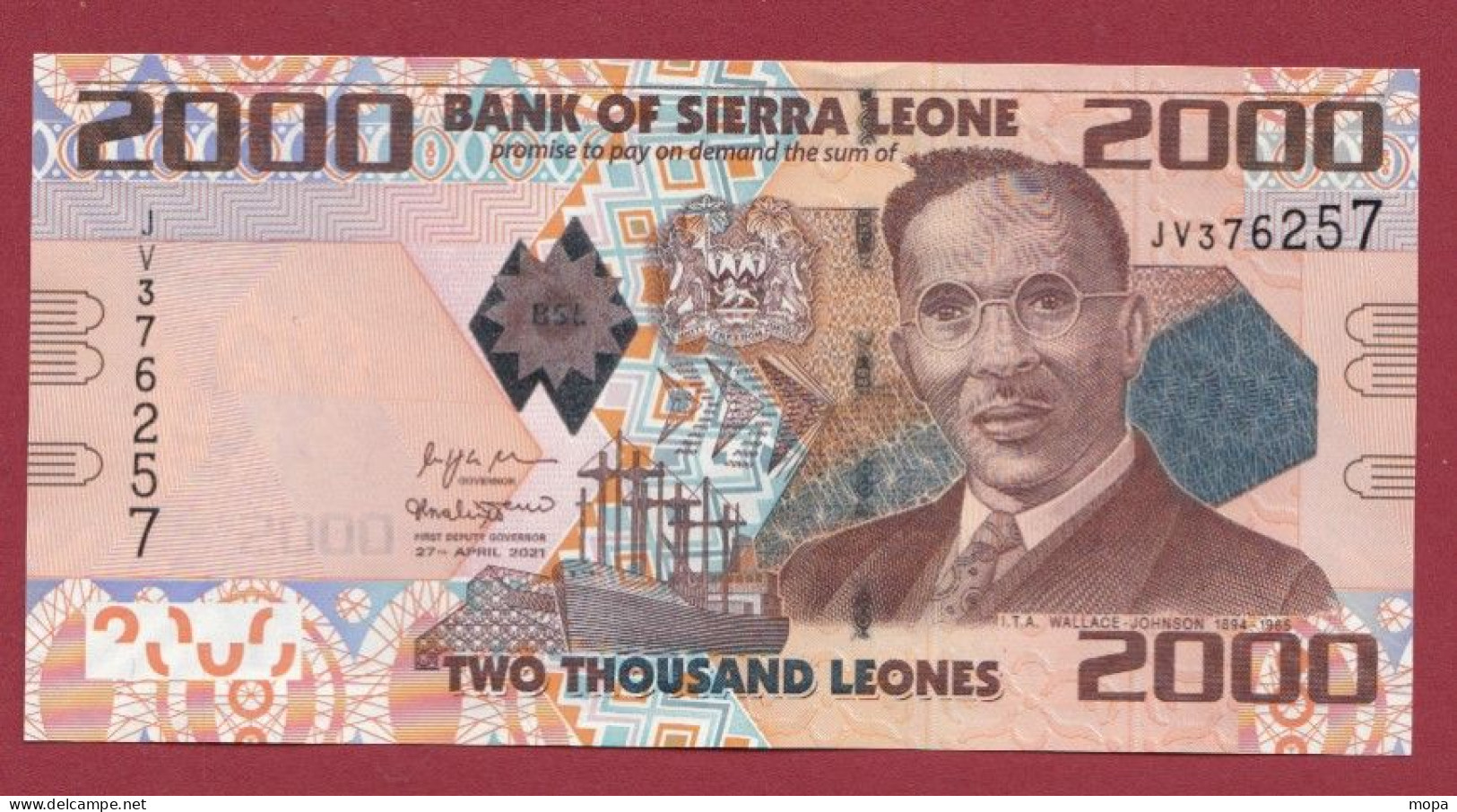 Sierra Leone --2000 Leones 2021---NEUF/UNC-- (105) - Sierra Leona