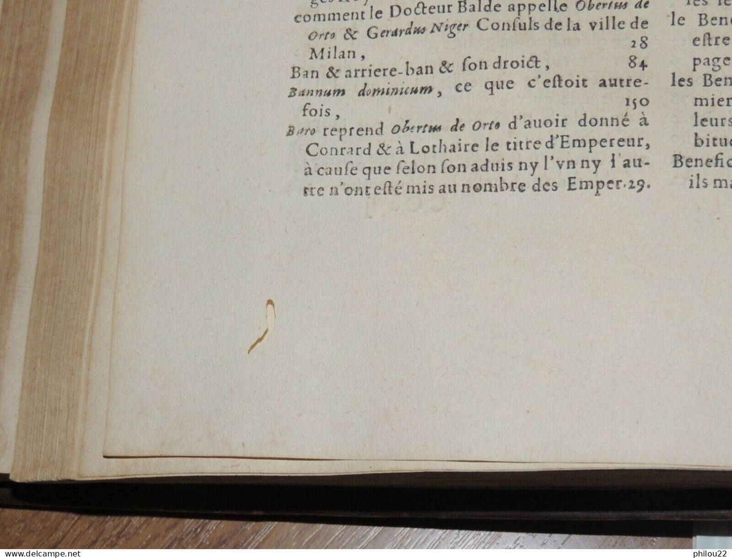 CHANTEREAU LE FEBVRE - Traité des fiefs et de leur origine... In-folio 1662 E.O.