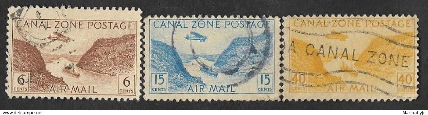 SE)1942 CANAL ZONE, GAILLARD'S DITCH, 3 USED STAMPS - Altri - Asia
