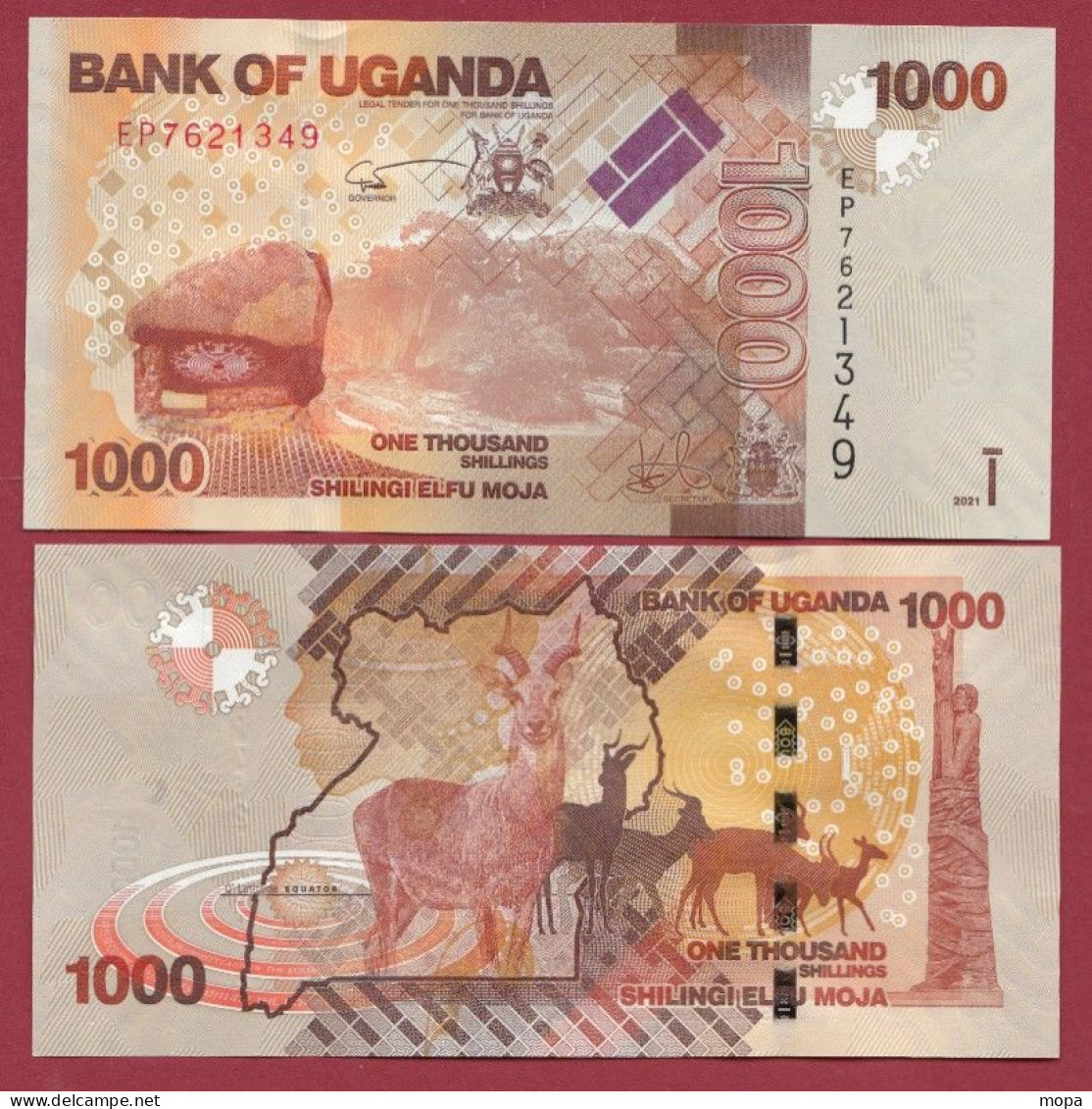 Ouganda ---1000 Shillings --2021---NEUF/UNC-- (108) - Oeganda