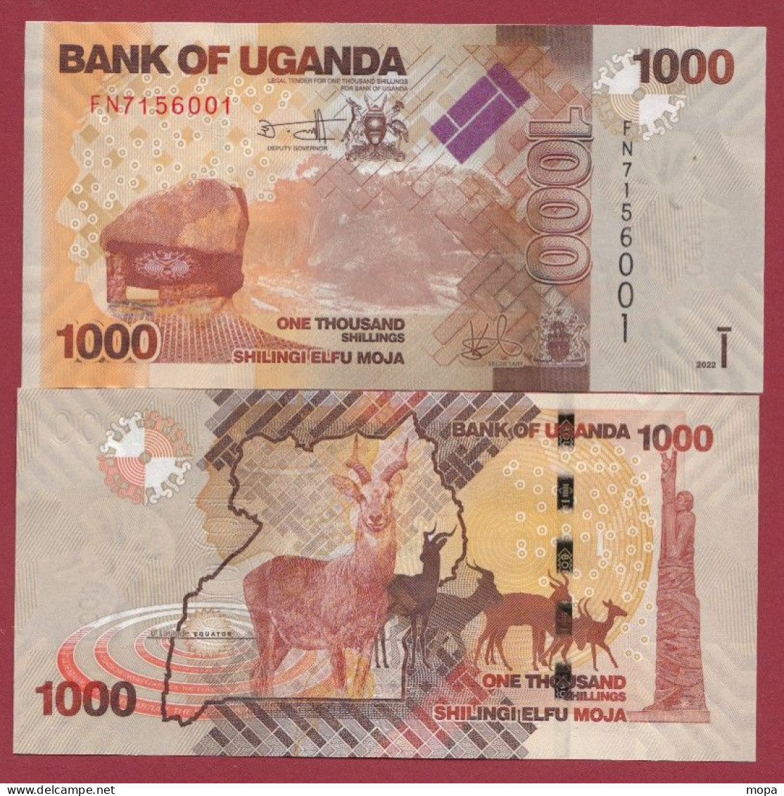 Ouganda ---1000 Shillings --2022---NEUF/UNC-- (109) - Ouganda