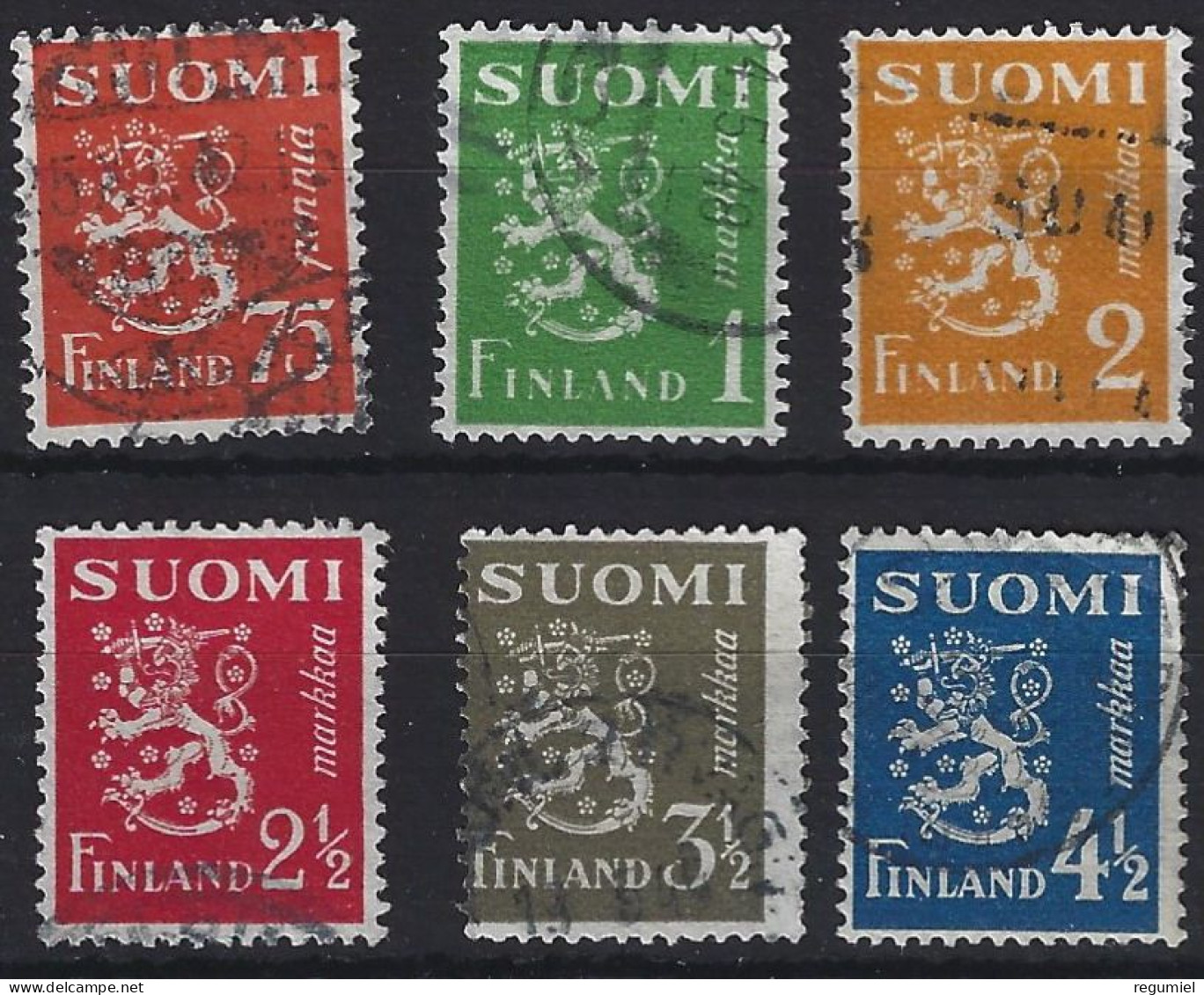 Finlandia U  255/260 (o) Usado.1942 - Used Stamps