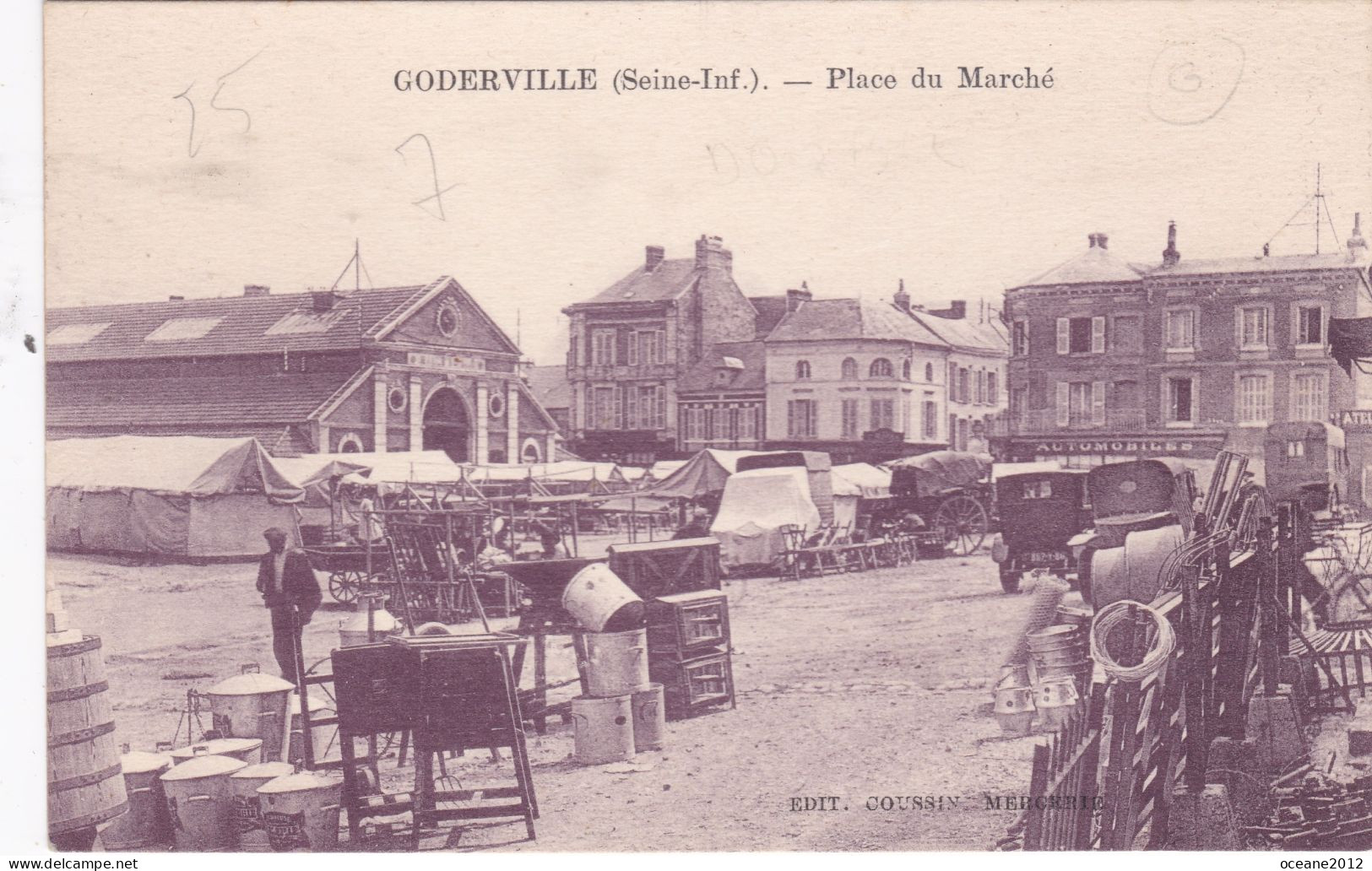 [76] Seine Maritime . Goderville. Place Du Marché - Goderville