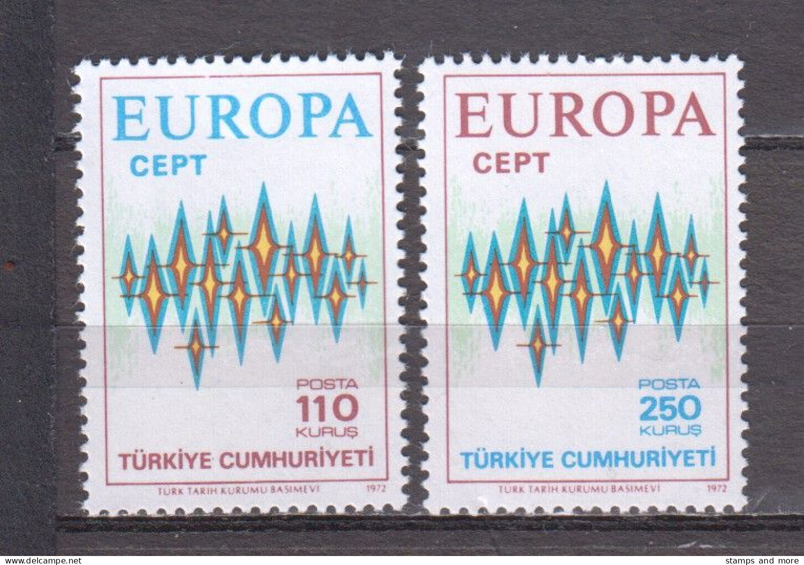 Turkey 1972 Mi 2253-2254 MNH EUROPA CEPT - 1972