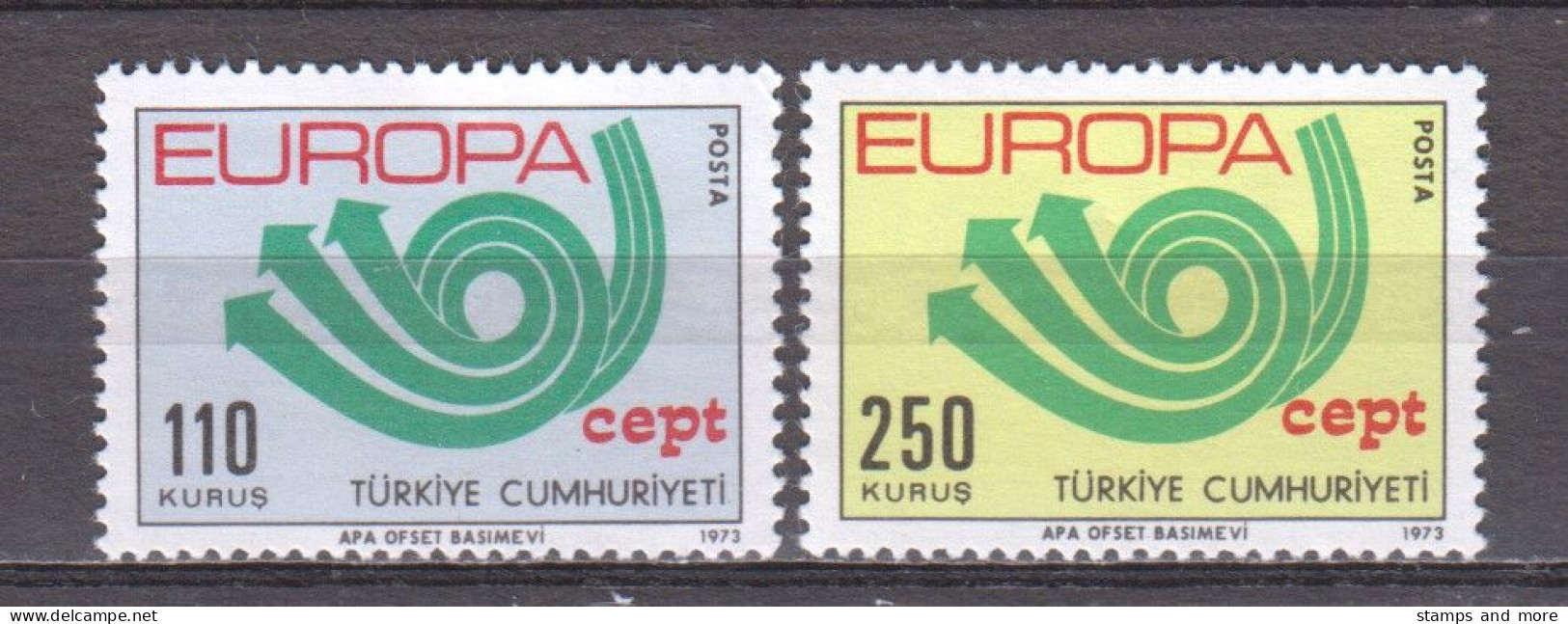 Turkey 1973 Mi 2280-2281 MNH EUROPA CEPT - 1973