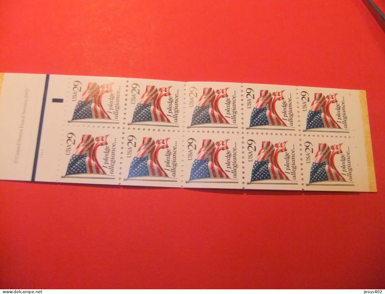 ESTADOS UNIDOS / ETATS-UNIS D'AMERIQUE 1992 / BANDERA YVERT CARNET 2120 ** MNH - 3. 1981-...