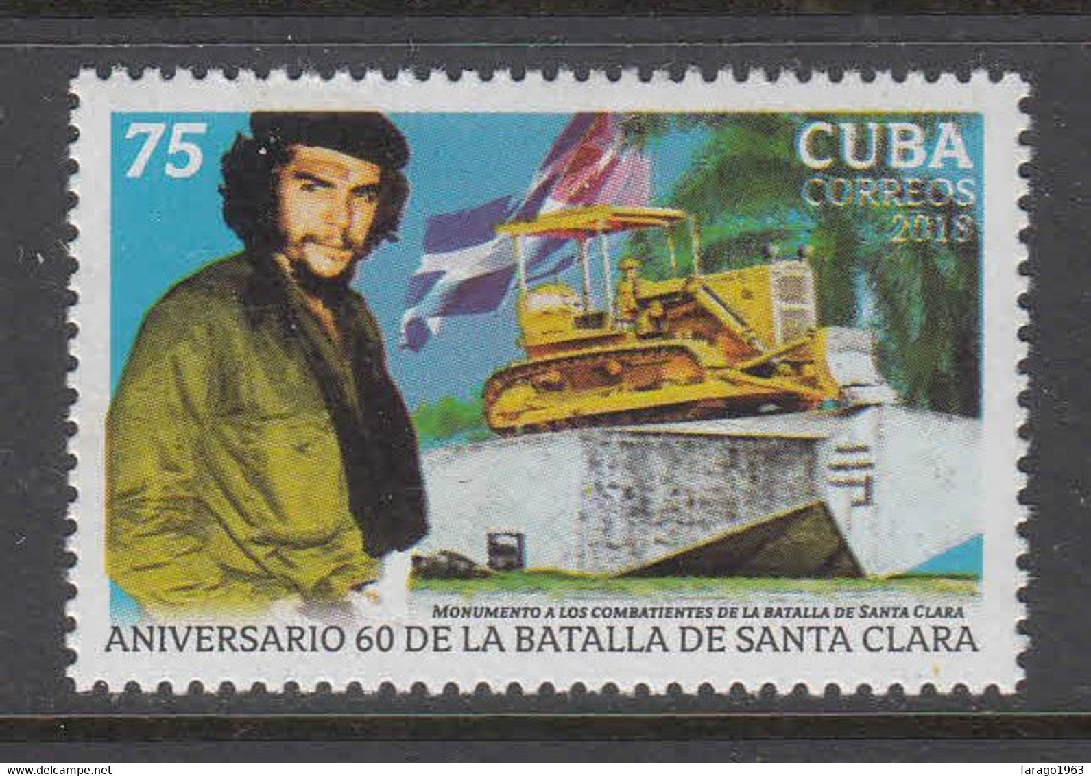 2018 Cuba Revolution Anniversary Santa Clara  Che Guevara  Complete Set Of 1 MNH - Ongebruikt