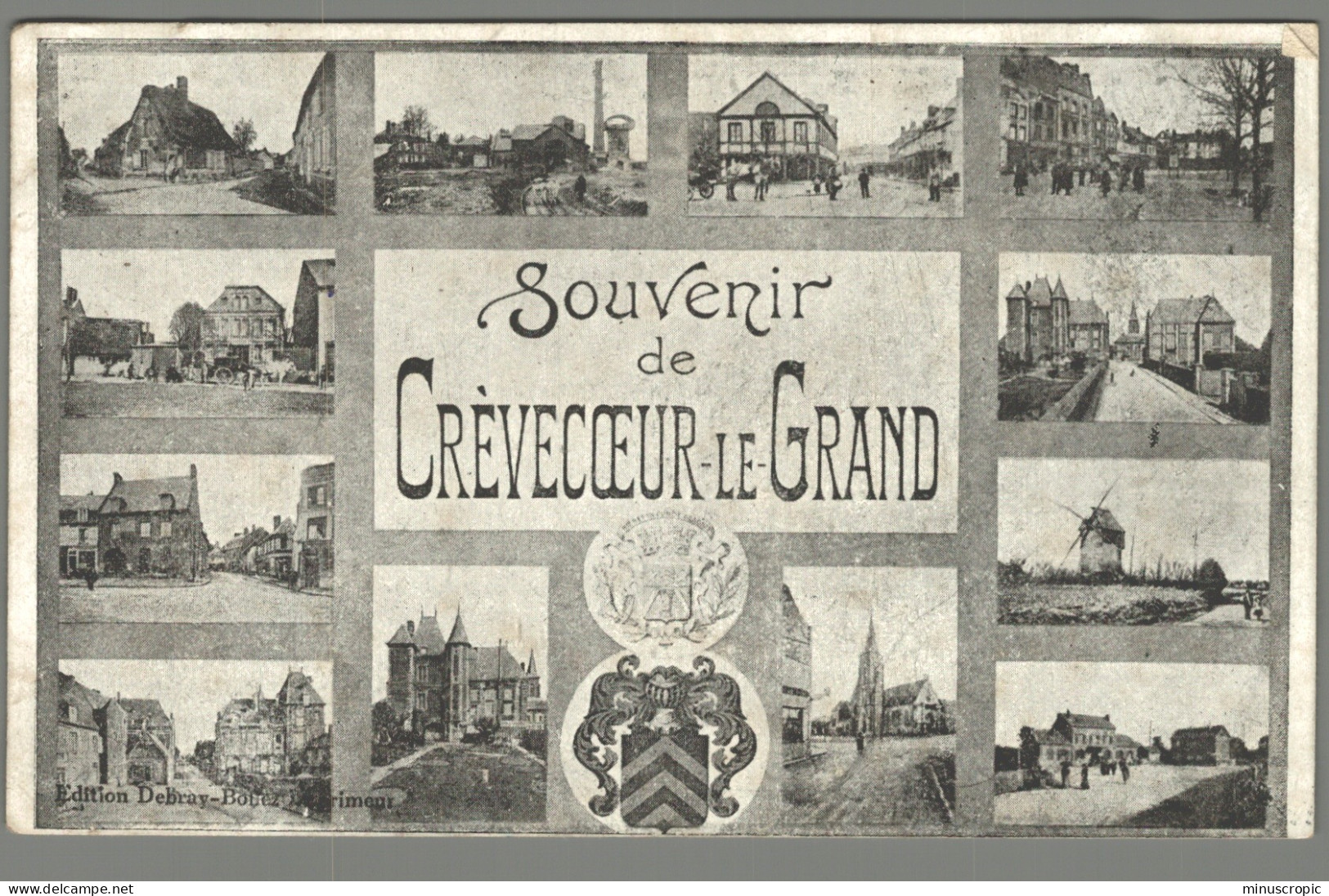 CPA 60 - Crèvecoeur Le Grand - Souvenir - Crevecoeur Le Grand