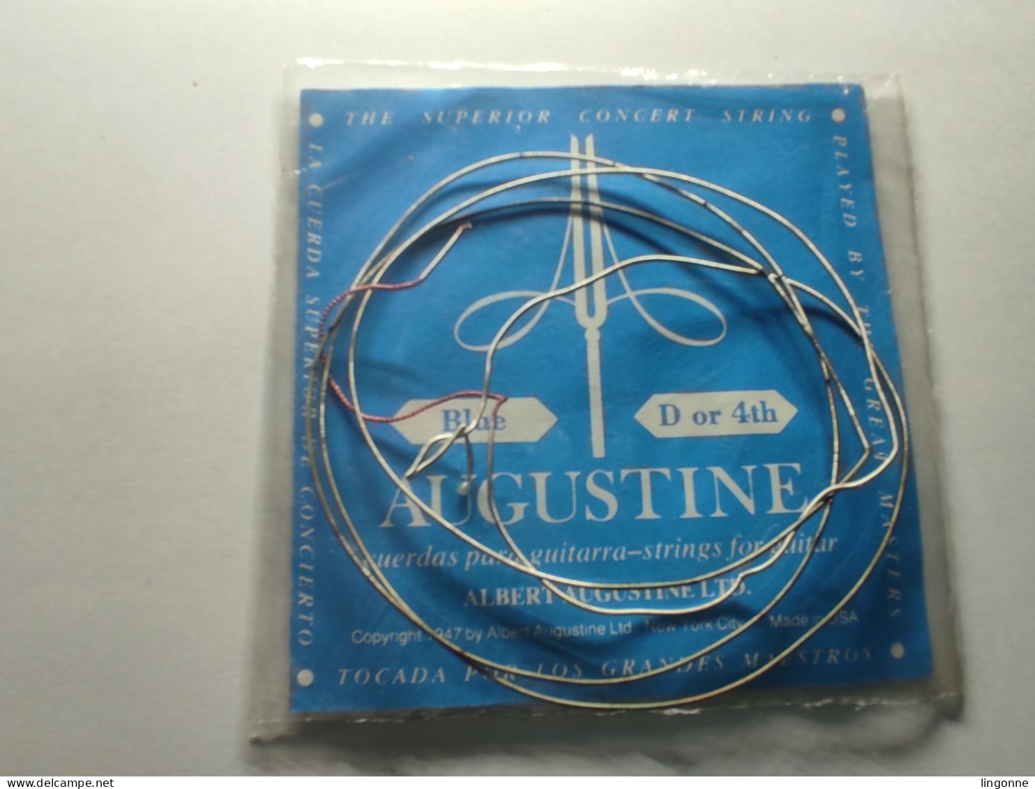 AUGUSTINE Blue D Or 4 Th CORDE POUR GUITARE Neuve Ou Occasion - Accessori & Bustine