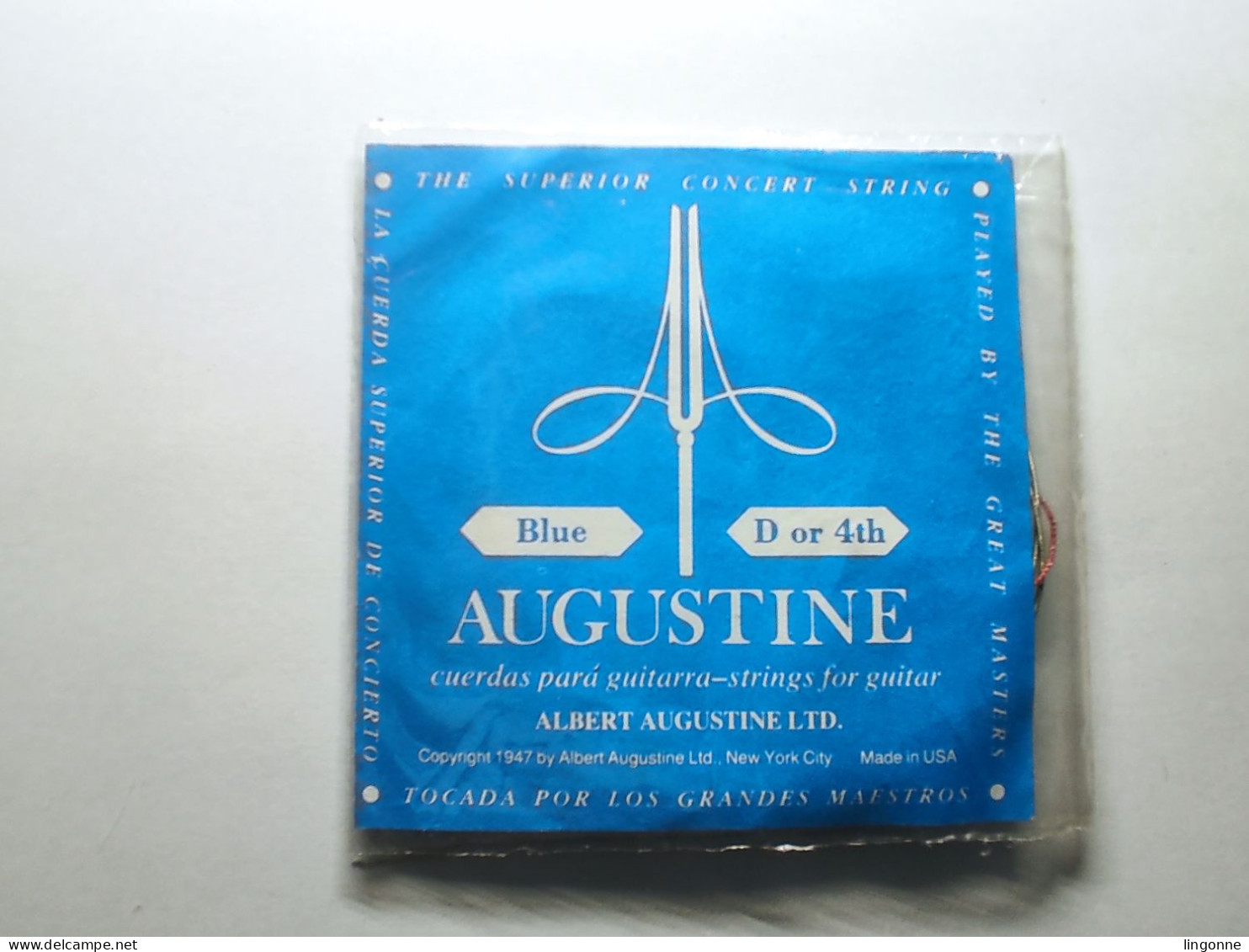 AUGUSTINE Blue D Or 4 Th CORDE POUR GUITARE Neuve Ou Occasion - Accessoires, Pochettes & Cartons