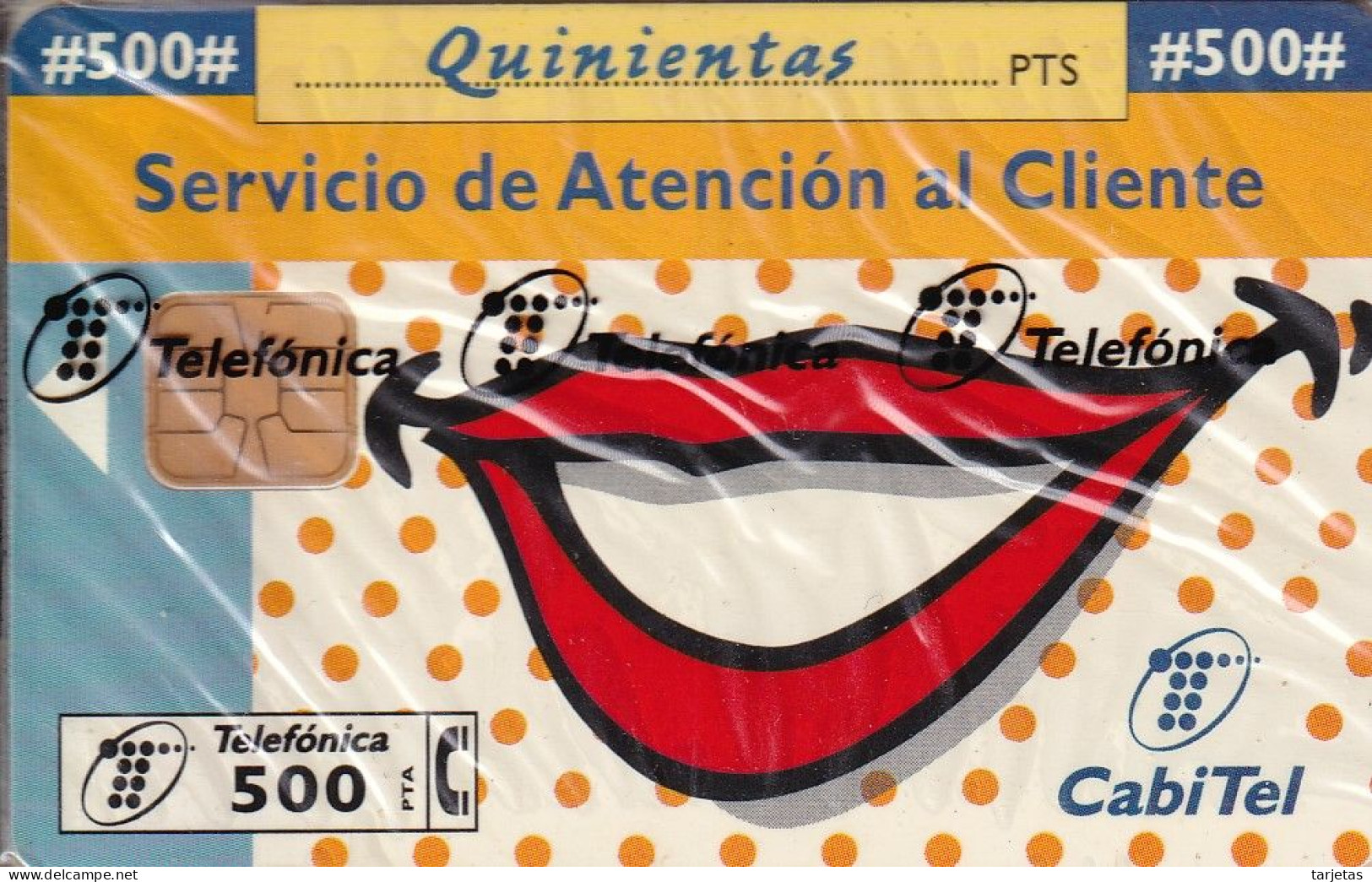 P-253 TARJETA DE ESPAÑA DE ATENCION AL CLIENTE 500 PTAS  (NUEVA-MINT) - Private Issues