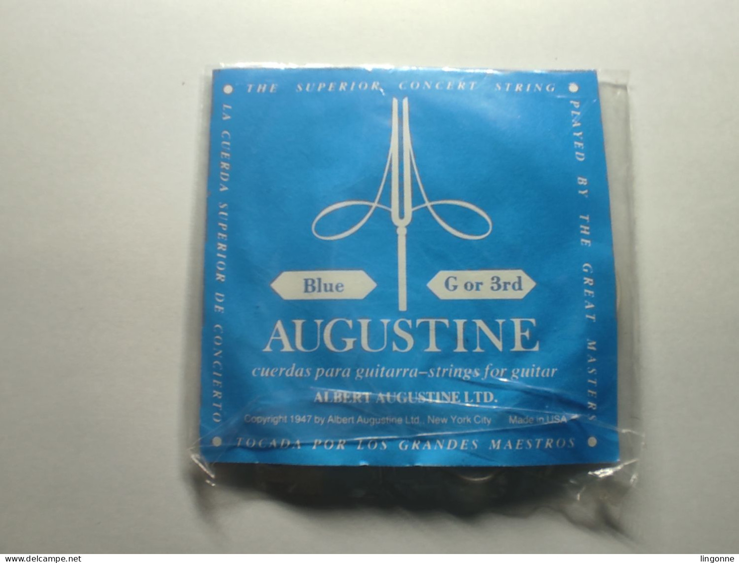 AUGUSTINE Blue G Or 3 Rd CORDE POUR GUITARE Neuve Ou Occasion - Accessories & Sleeves