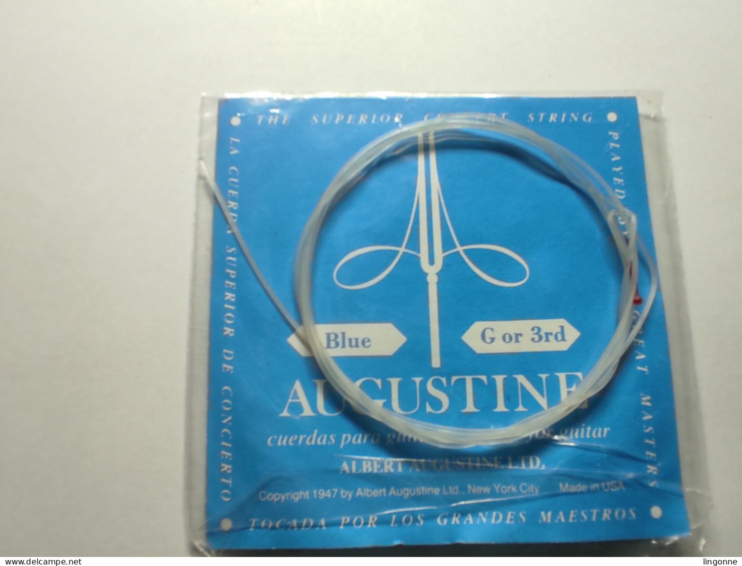 AUGUSTINE Blue G Or 3 Rd CORDE POUR GUITARE Neuve Ou Occasion - Accessories & Sleeves