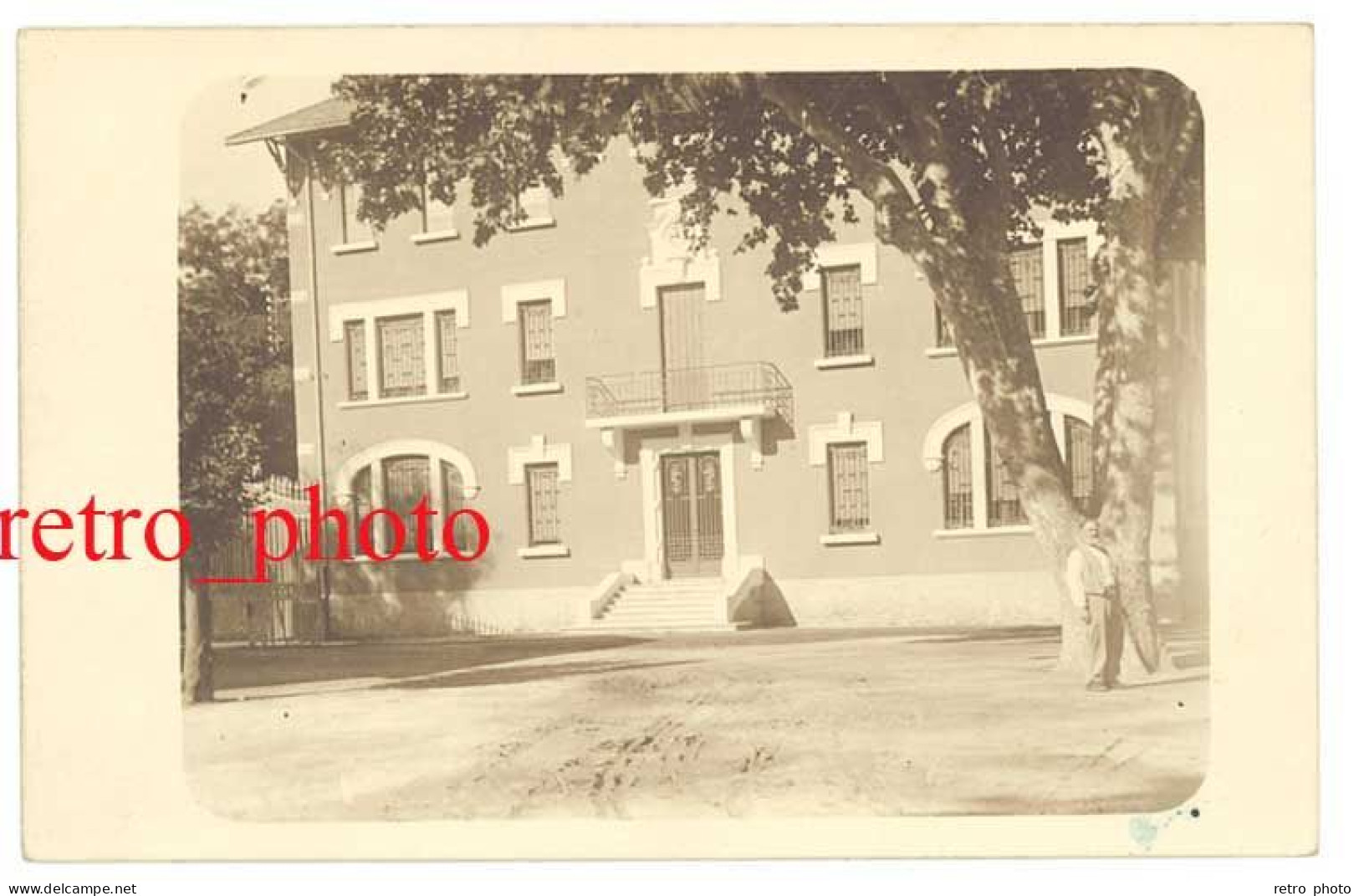 Cpa Carte-photo Sorgues - Rue De La Coquille (actuellement " Maison De Santé " ) - Sorgues