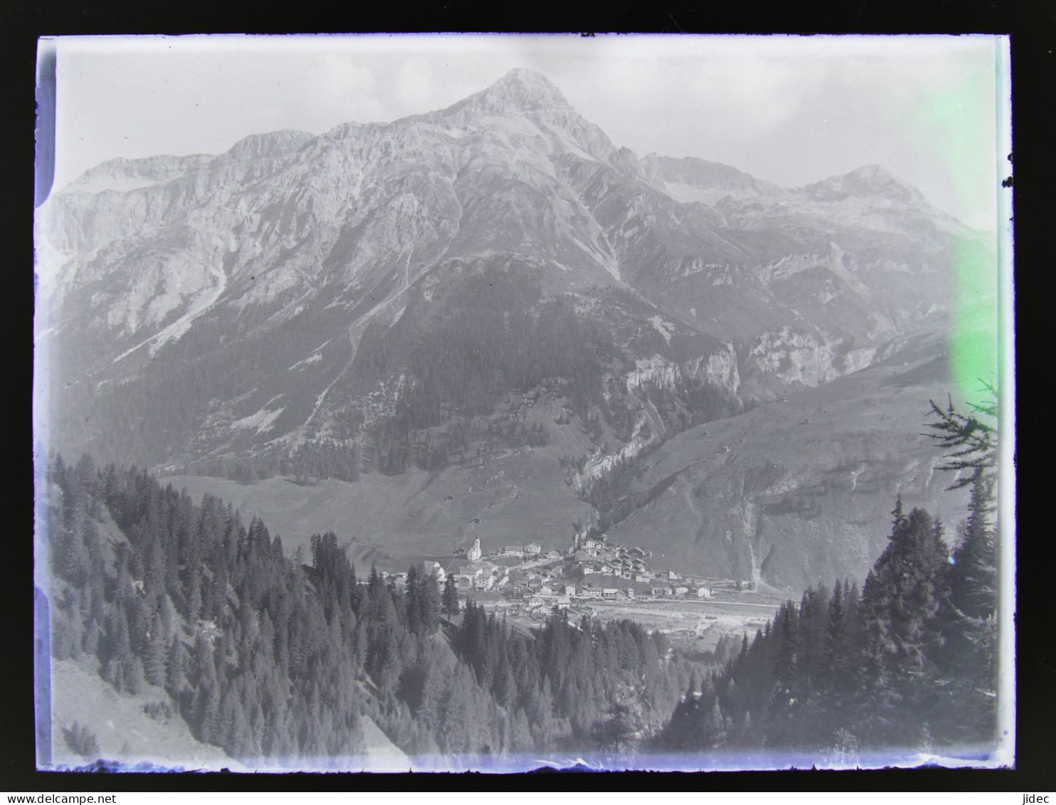 Ancienne Photo Négatif Sur Plaque De Verre Splugen Sufers Andeer Ou Rheinwald Suisse Les Grisons Alte Foto Vers 1900 - Splügen