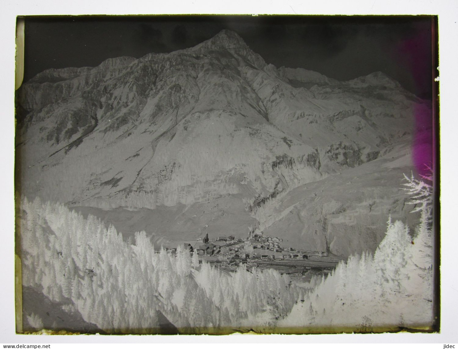 Ancienne Photo Négatif Sur Plaque De Verre Splugen Sufers Andeer Ou Rheinwald Suisse Les Grisons Alte Foto Vers 1900 - Splügen