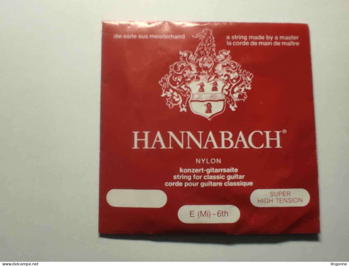 HANNABACH NYLON ? E (Mi) 6 Th CORDE POUR GUITARE Neuve Ou Occasion - Accessoires, Pochettes & Cartons