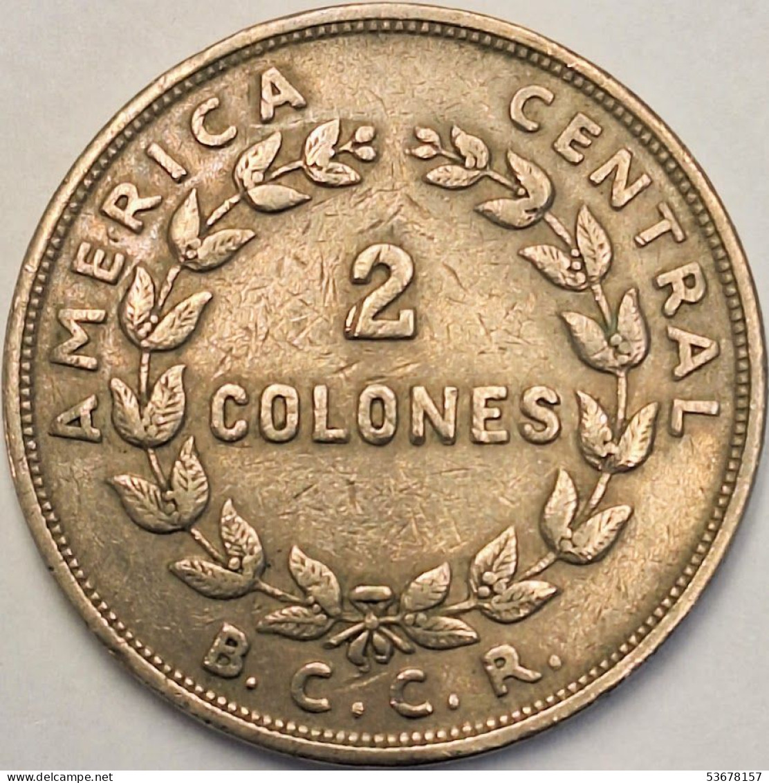 Costa Rica - 2 Colones 1970, KM# 187.2 (#3519) - Costa Rica